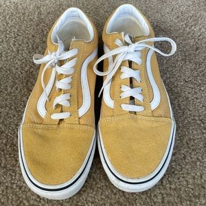 Vans Old Skool Skate Shoe Mustard Yellow